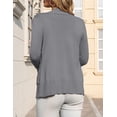 thumbnail image 3 of a.Jesdani Women's Cardigan Classic Casual Lightweight Knit Cardigan Sweaters with Pockets Heather Grey M, 3 of 15