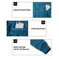 thumbnail image 2 of Little Donkey Andy Men's Puffer Warm Jacket Windproof Winter Coat with Recycled Insulation Blue XL, 2 of 7