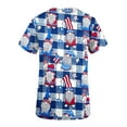 thumbnail image 5 of MELDVDIB Women Nursing Scrub Tops Independence Day Flag Print T Shirt V-Neck Working Uniform Workwear Pocket Tops, Gift, 5 of 5