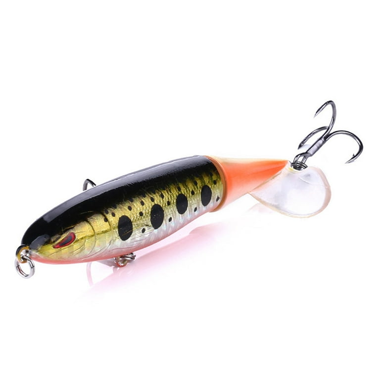 Cheers US 5Pcs/Set Lures Fishing Lures for Bass Topwater Lure with Floating  Rotating Tail Bait Bass Fishing with Barb Treble Hooks Fish Fishing Lure  with Hook 