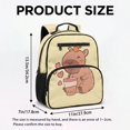 thumbnail image 7 of Jeiento Cute Capybara 13.5 Inch Lightweight Kids Backpack for Preschool, Toddler School Bag for Boys & Girls 2-5, 5 Pocket Bookbag with Adjustable Straps, 7 of 7