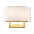 thumbnail image 6 of 45221-12 Livex Lighting 2 Light Medium Wall Sconce In Contemporary Style-9 Inches Tall and 13 Inches Wide-Satin Brass Finish, 6 of 15