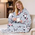 thumbnail image 6 of Catalonia Oversized Blanket Hoodie Sweatshirt, Wearable Fleece Pullover, Gift for Adults Men Women Wife Girlfriend, 6 of 7