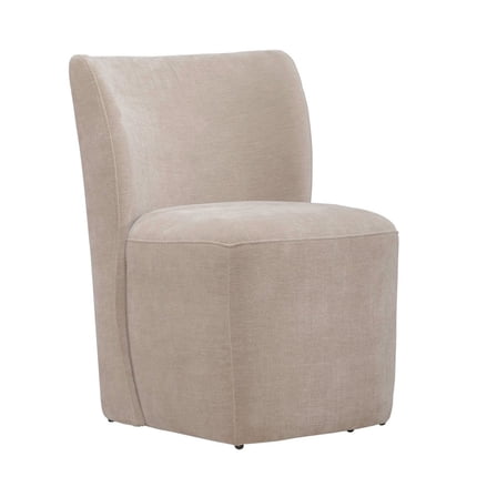 Liberty Furniture Accent Dining Chair with Castors - Rounded Back - Wicker Upholstry