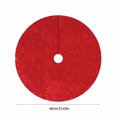 thumbnail image 3 of 24 Inch Sequin Christmas Tree Skirt - Vintage Glitter Christmas Tree Skirt Set, Festive Christmas Party Decoration, Sparkling Tree Skirt, Holiday Home Christmas Tree Base Decor, 3 of 6