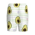 thumbnail image 4 of Rocae Avocado of a Hear for Men's Soft Sleep Pajama Shorts, Waistband and Pockets, 4 of 9