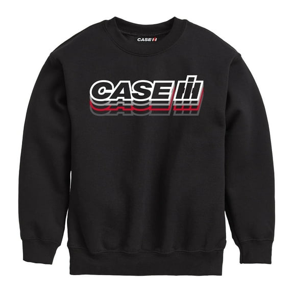 Case IH Logo Repeated - Youth Crewneck Fleece Sweatshirt