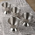 thumbnail image 6 of Scheam 4 Pack Stainless Steel Egg Trays,Hard Soft Boiled Egg Cups,Round Egg Display Holders,Household Kitchen Gadgets Tools,Dishwasher Safe,for Restaurants Hotels Dining Rooms Silver, 6 of 7