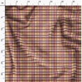 thumbnail image 3 of Soimoi Purple Rayon Fabric Gingham Check Decor Fabric Printed Yard 56 Inch Wide, 3 of 5