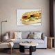 thumbnail image 5 of Póster de lienzo de sándwich submarino, decoración de dormitorio, paisaje deportivo, decoración de oficina, regalo, estilo marco, 20 x 30 cm, 5 of 8
