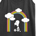 thumbnail image 3 of Peanuts - Snoopy Looking Up Rainbow - Women's Racerback Tank Top, 3 of 6