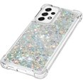 thumbnail image 6 of Compatible with Samsung Galaxy A53 5G Case Glitter Liquid Cute Clear Phone Case Floating Quicksand Shockproof Protective Bumper Silicone TPU Case for Samsung Galaxy A53 5G Love Sliver YB, 6 of 12