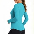 thumbnail image 6 of Vivianyo HD Women's UPF 50+ Long Sleeve Sun Protection Shirt, Quick Dry Fishing Hiking Outdoor Top, Women's Blue, Sizes S-3XL, 6 of 8