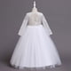 thumbnail image 5 of Vestido Para Niñas Ropa Para Niñas Bebés Vestido Para Niños Vestido De Princesa De Manga Larga Vestido Largo Blanco Odeerbi  LM103-1922, 5 of 5