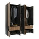 thumbnail image 5 of Ropero Closet Venecia 180cm marron, 5 of 8