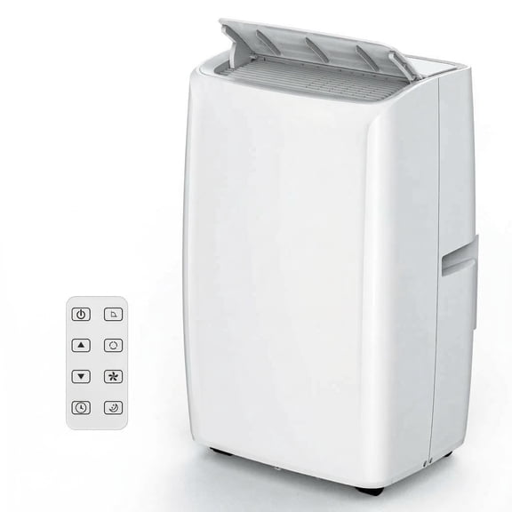 Portable Air Conditioner, 14000 BTU Ac Unit for Large Rooms, Ultra Quiet Cooling Fan with Sleep Mode, 3-in-1 Room Ac with Window Kit, White