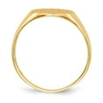 thumbnail image 2 of 14k 9.5x10.0mm Round Closed Back Signet Ring RS276, 2 of 6