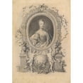 thumbnail image 2 of Johann Esaias Nilson 14x18 Black Ornate Wood Framed Double Matted Museum Art Print Titled - Portrait of Queen Marie-Antoinette in an Ornamental Frame (Late 18th Century), 2 of 5