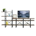 thumbnail image 5 of Davee Furniture Open Antigue Wood Shelves 8-tier Entertainment TV Stand - 56.69*106.30*13.78 inches, 5 of 5