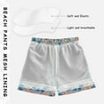 thumbnail image 3 of FORMRS Boys Swim Trunks Quick Dry Mesh Liner Boardshorts Sizes XS-XL, Small Pink Flower, 3 of 7