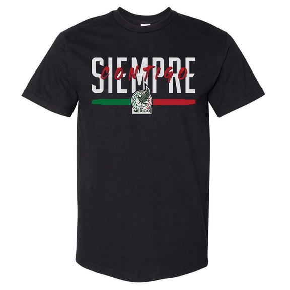 Men's 500 Level Black Mexico National Team Siempre Contigo Heavyweight T-Shirt