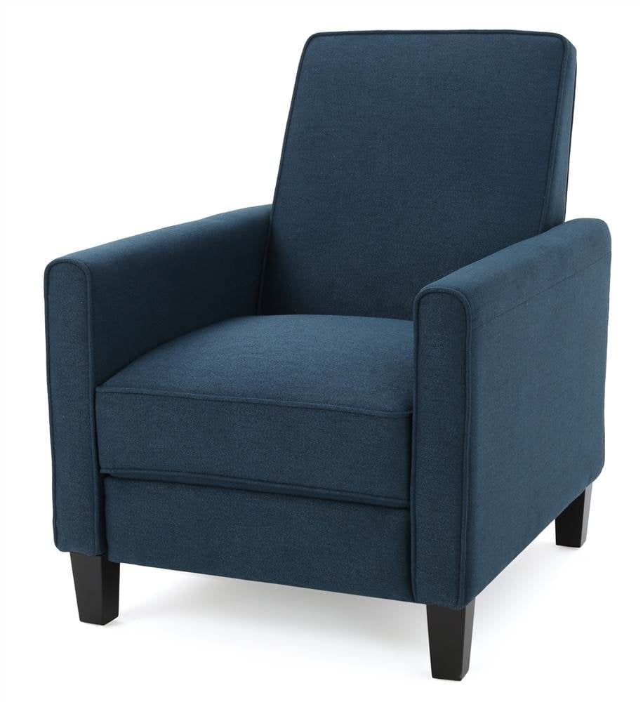 Free Shipping Noble House Jerome Standard Fabric Rocking Recliner Navy Blue Walmart