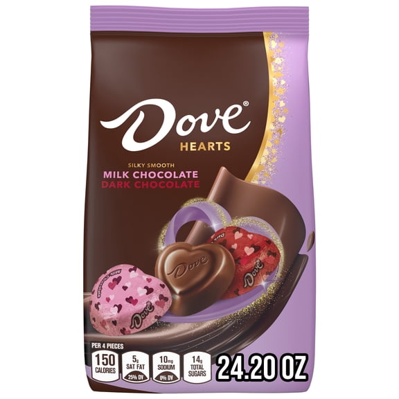 Dove Promises Chocolate Valentines Day Candy Hearts -24.2 oz Bag