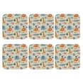 thumbnail image 2 of Gaeub Jungle Animals Print 6 Pcs Leather Coasters for Drinks ,Drink Coasters Sets,Drink Table Cup Coasters for Living Room Kitchen Coffee Decor,Square, 2 of 7