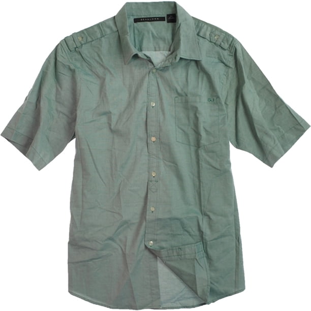 Sean John - Camisa con botones para hombre, verde, XXX-Large
