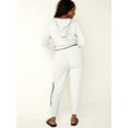 thumbnail image 4 of Victoria's Secret Pink Women's Fleece Drawstring Logo Joggers Pants Sweatpants Light Gray Size Small New, 4 of 4