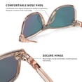 thumbnail image 3 of UV400 Protection Oversized Sunglasses Women Men Shatterproof Lens for Driving Outdoor, 3 of 6
