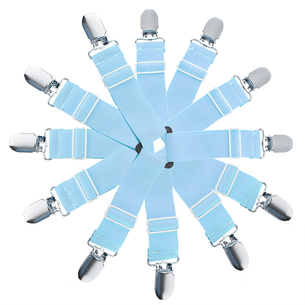 Mgaxyff 4pcs Adjustable Triangle Bed Mattress Sheet Holder Straps Clips