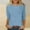 A176 Blue, variant on 3/4 Sleeve Tops for Women Summer Crew Neck T Shirts Loose Fit Dressy Casual Blouses Fashion Tunic Tops Pullover Solid Color Tee Shirts Ropa Mujer Ofertas En