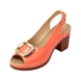 thumbnail image 2 of Willtoo Women's Chunky Heel Sandals Square Toe Slingback Comfortable Insole Casual Summer Shoes, 2 of 7