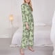 thumbnail image 3 of Balery Green Snake Conjunto de Pijama con Estampado para Mujer, Conjunto de Dos Piezas con Manga Larga, Ropa de Dormir Suave con Bolsillos, Pijamas Cómodos-Large, 3 of 7