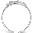 thumbnail image 2 of 10K White Gold Cz Toe Ring (Width 1) - Jbsp, 2 of 5