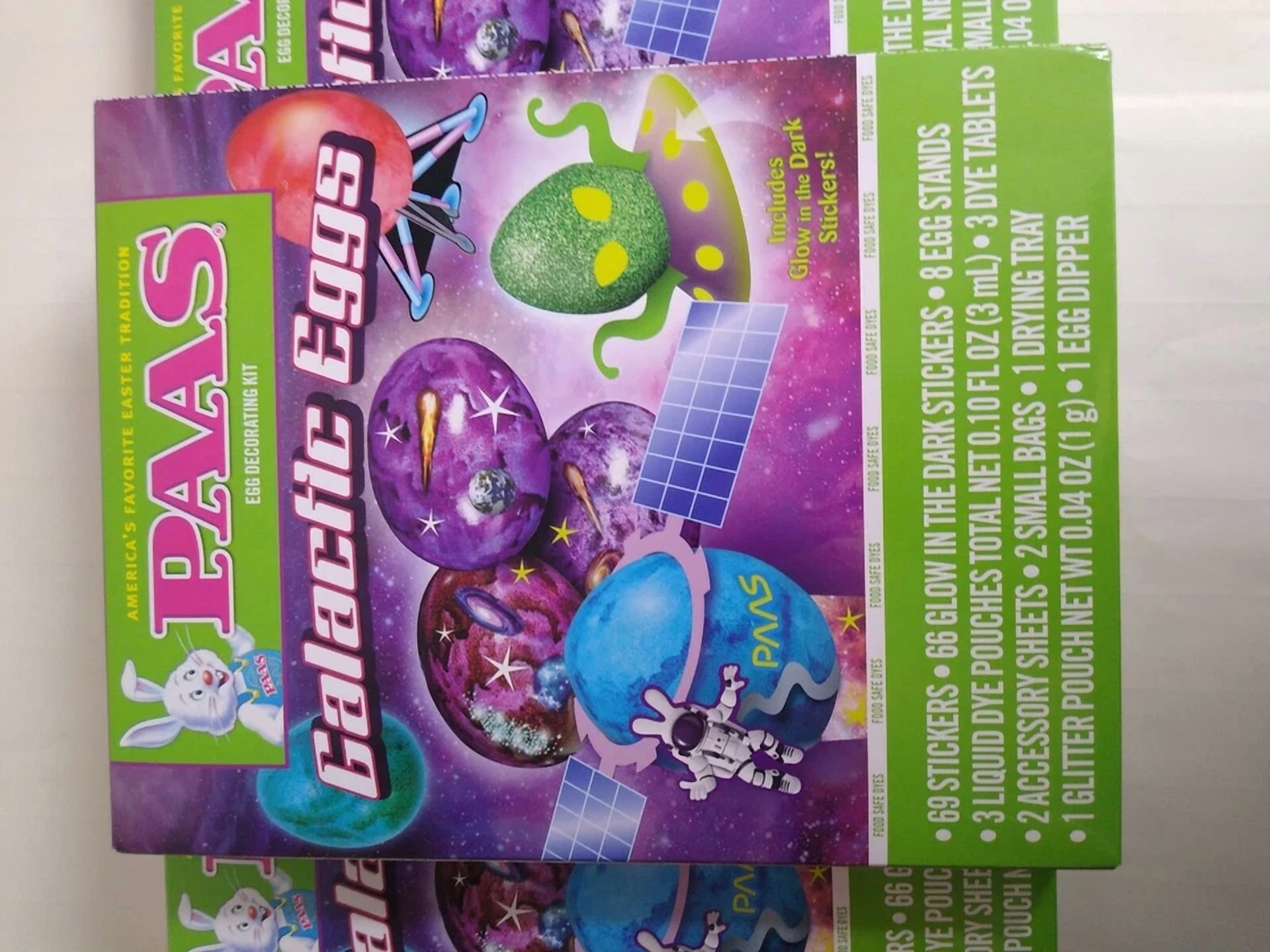 CIRCLE- Lot Of 3 Paas Galactic Eggs Egg Coloring Decorating Kit