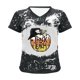 thumbnail image 5 of Camiseta con cuello en V para mujer Camiseta con estampado de Halloween Camiseta de manga corta Tops Pompotops  hkajfhjk473063, 5 of 6