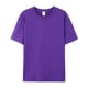 thumbnail image 1 of Camiseta de algodón de manga corta con cuello redondo y color sólido, 1 of 6