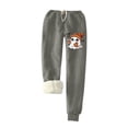 thumbnail image 3 of Bzhegqhd Women's Halloween Print Pajama Set Long Sleeve Round Neck Fleece Lined Top with Pocket and Drawstring Jogger Pants Warm Nightwear Costume Party Loungewear, 3 of 3
