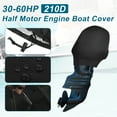 thumbnail image 1 of Motoforti Outboard Boat Motor Engine Cover 30-60HP Waterproof 210D Oxford Cloth Black, 1 of 6