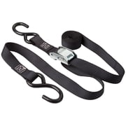 72in Black Motorcycle & ATV Cam Buckle Tie-down Strap Set - 4 Pack