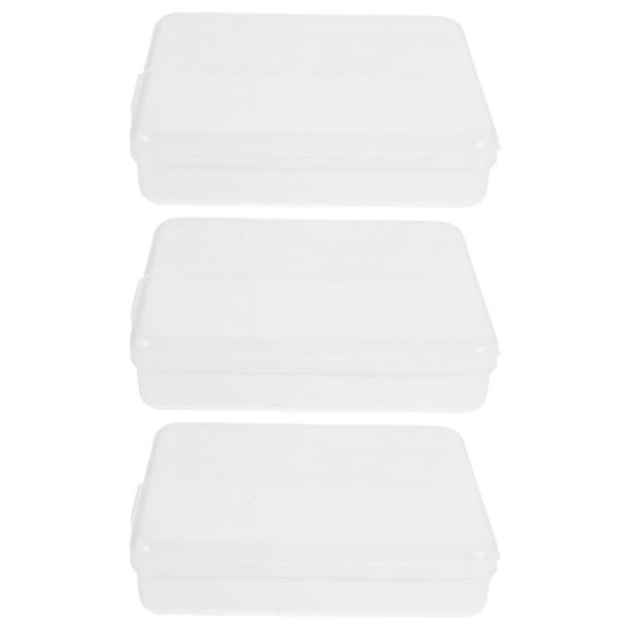 NICEXMAS 3Pcs Hair Clip Organizer Travel Friendly Plastic Storage Box Transparent for Bathroom Organization