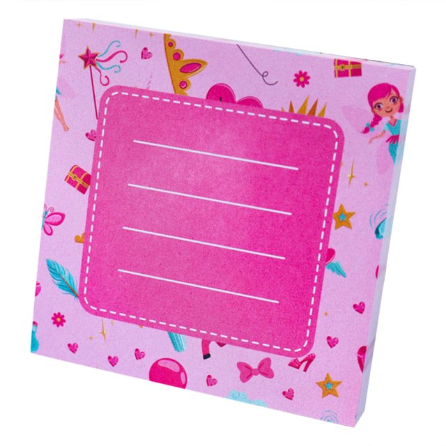 CAROOTU Mignon Bande Dessinée Note Autocollante Note Note Mémo Pad Planificateur 7x7cm 100 Feuille/pad pour Papeterie