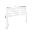 thumbnail image 6 of AFI Savannah Full Solid Wood Headboard with Attachable Charger, White, 6 of 8