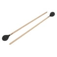 thumbnail image 2 of Yarn Head Mallet, Soft Playing   Keyboard Marimba Mallets Comfortable 1 Pair With Maple Handle For Percussion Instruments For Beginner Black, 2 of 8