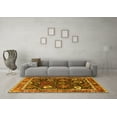 thumbnail image 3 of Ahgly Company Machine Washable Indoor Rectangle Oriental Yellow Industrial Area Rugs, 6' x 9', 3 of 4