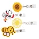 thumbnail image 1 of Insignia - 4 Uds, Carrete de insignia de dibujos animados bordado, ID, tarjeta de nombre, titular de la insignia, Clip de sellado, regalos, suministros de oficina en casa(2), 1 of 5