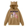 thumbnail image 1 of Pop cazadora para niña Demon Hunters Women's Fashion Cat-Ear Crop Top Hooded Sweatshirt （Light Brown）, 1 of 4
