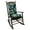 Green Leaves, variant on CJC Outdoor Rocking Chair Cushions Pack of 2 Patio Chair Cushion Pad Sets Patio High Back Chair Seat Cushions with Ties for Garden Patio Furniture, Green Leaves